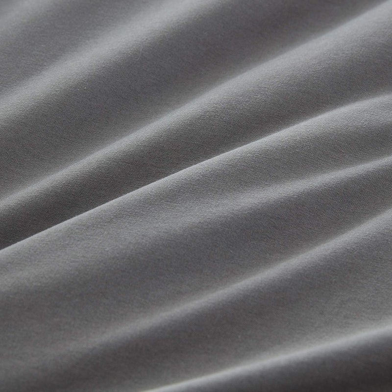 Houseri Grey Comforter Queen Size Solid Dark Gray Bedding Comforters Sets Men Women Modern Dark Grey Queen Comforter Set for Teen Girls Boys Soft Comfy Breathable Pure Grey Bed Quilts Blankets Durable - Image 3